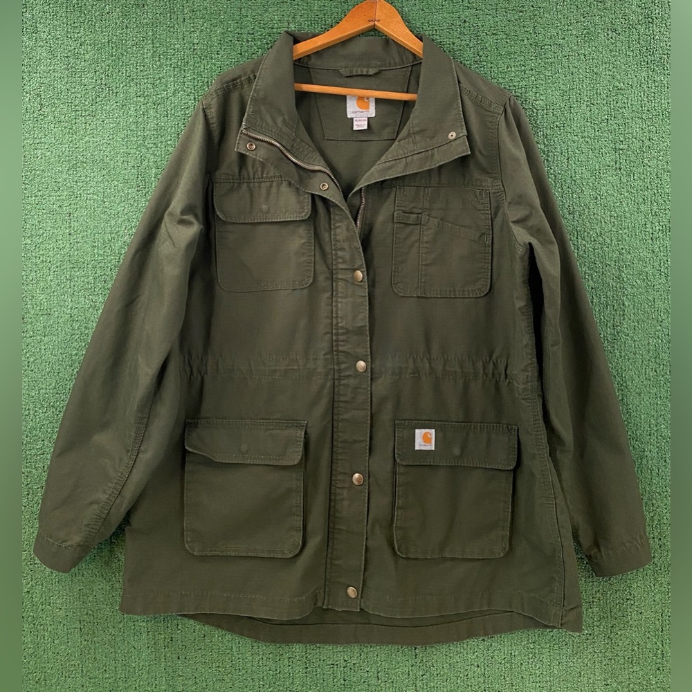 Carhartt Smithville Forest Green Utility Field Jacket Women’s Size XL